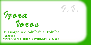 izora voros business card